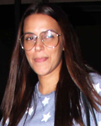 Neha Dhupia at Soha Ali Khan's residence to celebrate Soha's birthday