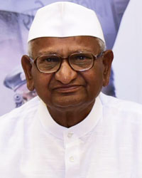 Anna Hazare at Press conference of film 'Anna: Kisan Baburao Hazare'promote