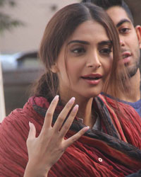 Sonam Kapoor and other Celebs Snapped at Mehboob studio