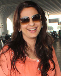 Juhi Chawla snapped at airport