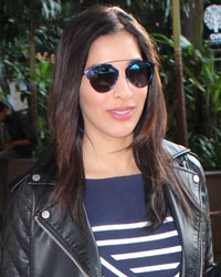 Sophie Choudry snapped at  airport