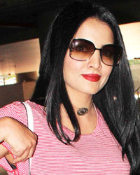 Celina Jaitley snapped at airport