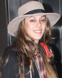 Hazel Keech snapped at airport