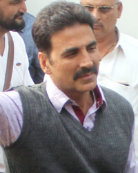 Akshay Kumar spotted shooting for upcoming movie 'Toilet' in Mathura