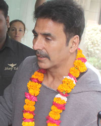 Akshay Kumar spotted shooting for upcoming movie 'Toilet' in Mathura