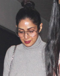 Sridevi and Khushi snapped at Hakkasan, Bandra