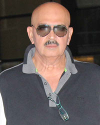 Rakesh and Pinky Roshan snapped at airport