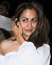 Amrita Arora at Chunkey Pandey's house