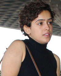 Sanya Malhotra snapped at airport