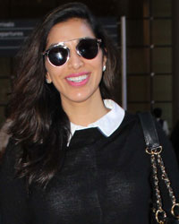 Sophie Choudry snapped at airport