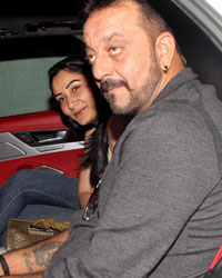 Sanjay Dutt spotted with wife and friend Arshad Warsi