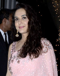 Preity Zinta spotted at one of their friend cocktail at hotel blue see