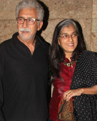 Naseeruddin Shah and Ratna Pathak at Special screening of film 'Kapoor and Sons'