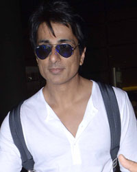 Sonu Sood at Mumbai airport