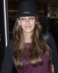 Hazel Keech at Mumbai airport