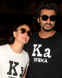 Kareena Kapoor and Arjun Kapoor at Mumbai Airport