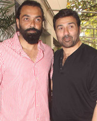 Sunny Deol and Bobby Deol got Snaped together at sunny Super Sound