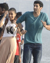 Shraddha Kapoor and Aditya Roy Kapur on the sets of OK Jaanu