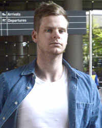 Steven Smith at Mumbai Airport