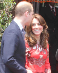 Prince Williams and Kate at Taj Hotel