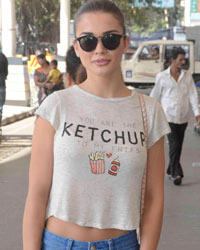 Amy Jackson Spotted at Domestic Airport