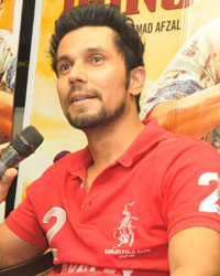 Randeep Hooda at a press meet for Lal Rang in New Delhi