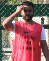 Ranbir Kapoor and Arjun Kapoor were seen playing football at a school ground on Sunday