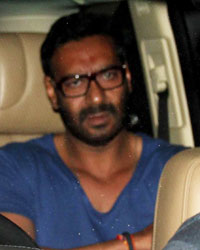 Ajay Devgan and Kajol Spotted at Juhu Out Side of Ajay Devgan's Office