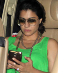 Ajay Devgan and Kajol Spotted at Juhu Out Side of Ajay Devgan's Office