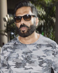 Sunil Shetty at Mumbai Airport