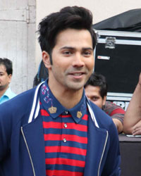 Varun Dhawan snapped at Mehboob Studio, Bandra