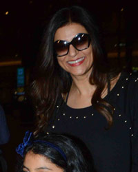 Sushmita Sen and  snapped at airport