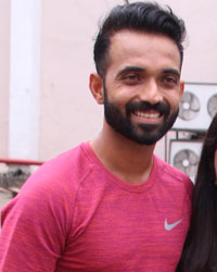 Ajinkya Rahane with his wife Radhika