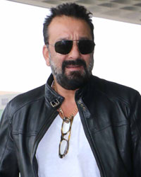 Sanjay Dutt snapped at  airport