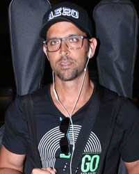 Hrithik Roshan with his kids snapped at airport