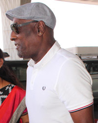 West Indies Ex Cricketer Sir Vivian Richards snapped at airport