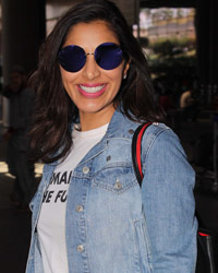 Sophie Choudry snapped at airport