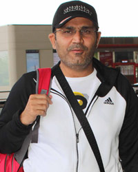 Virender Sehwag snapped at airport