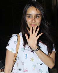 Siddhant and Shraddha Kapoor snapped at airport