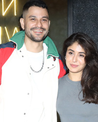 Kunal Khemu and Kritika Kamra outside Excel office