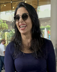 Harshita Gaur at airport