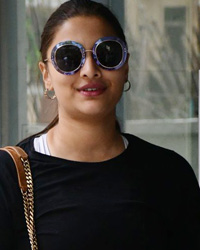 Saiee Manjrekar spotted outside Exceed Entertainment Office