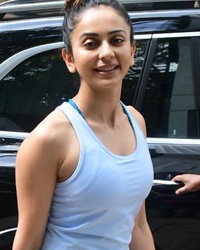 Rakul Preet Singh spotted outside the gym in Santacruz