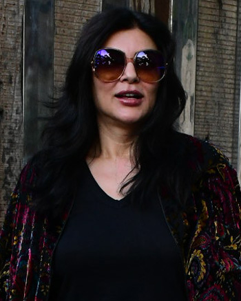 Sushmita Sen snapped outside dental clinic