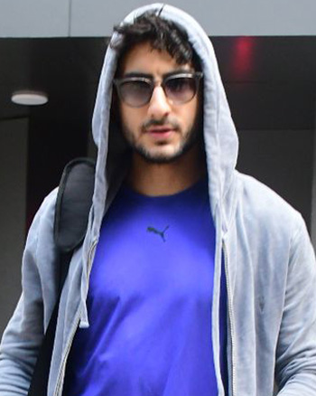 Ibrahim Ali Khan snapped outside the gym in Santacruz