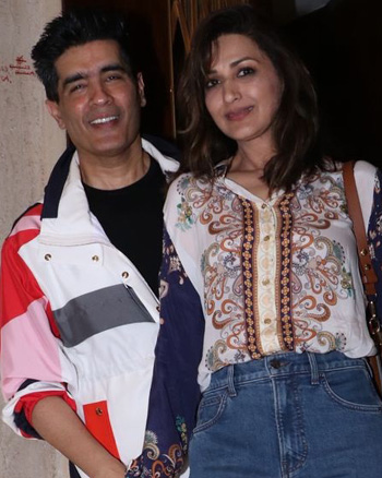 Manish Malhotra and Sonali Bendre