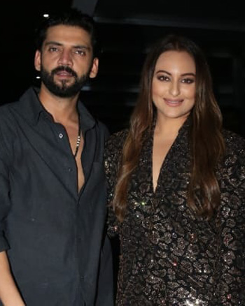 Zaheer Iqbal and Sonakshi Sinha snapped in Bandra