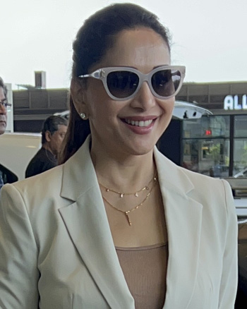 Madhuri Dixit snapped at the airport