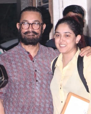 Aamir Khan with his daughter Ira Khan