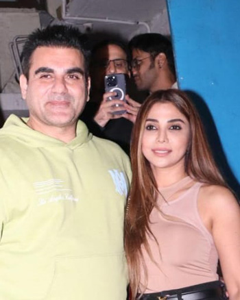 Arbaaz Khan and Sshura Khan snapped in Bandra